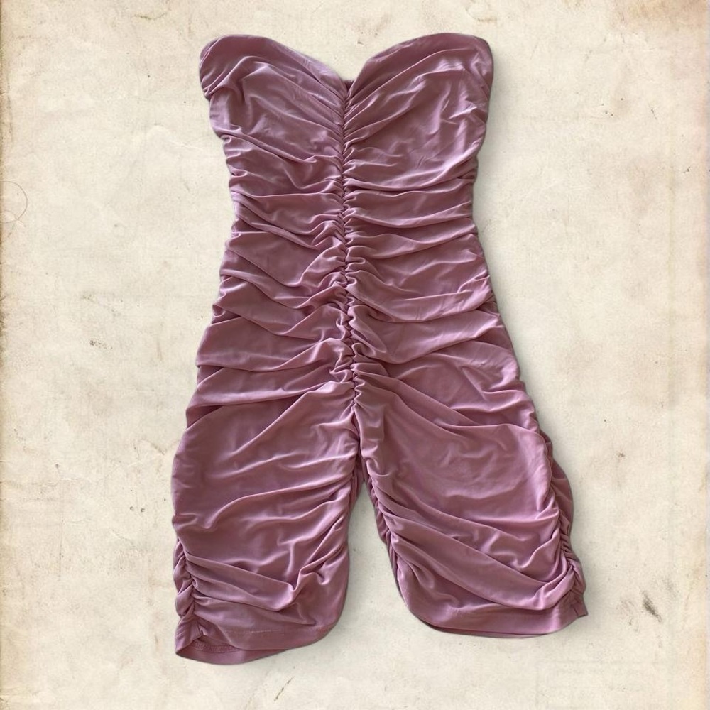Sabora Strapless Romper in Pink